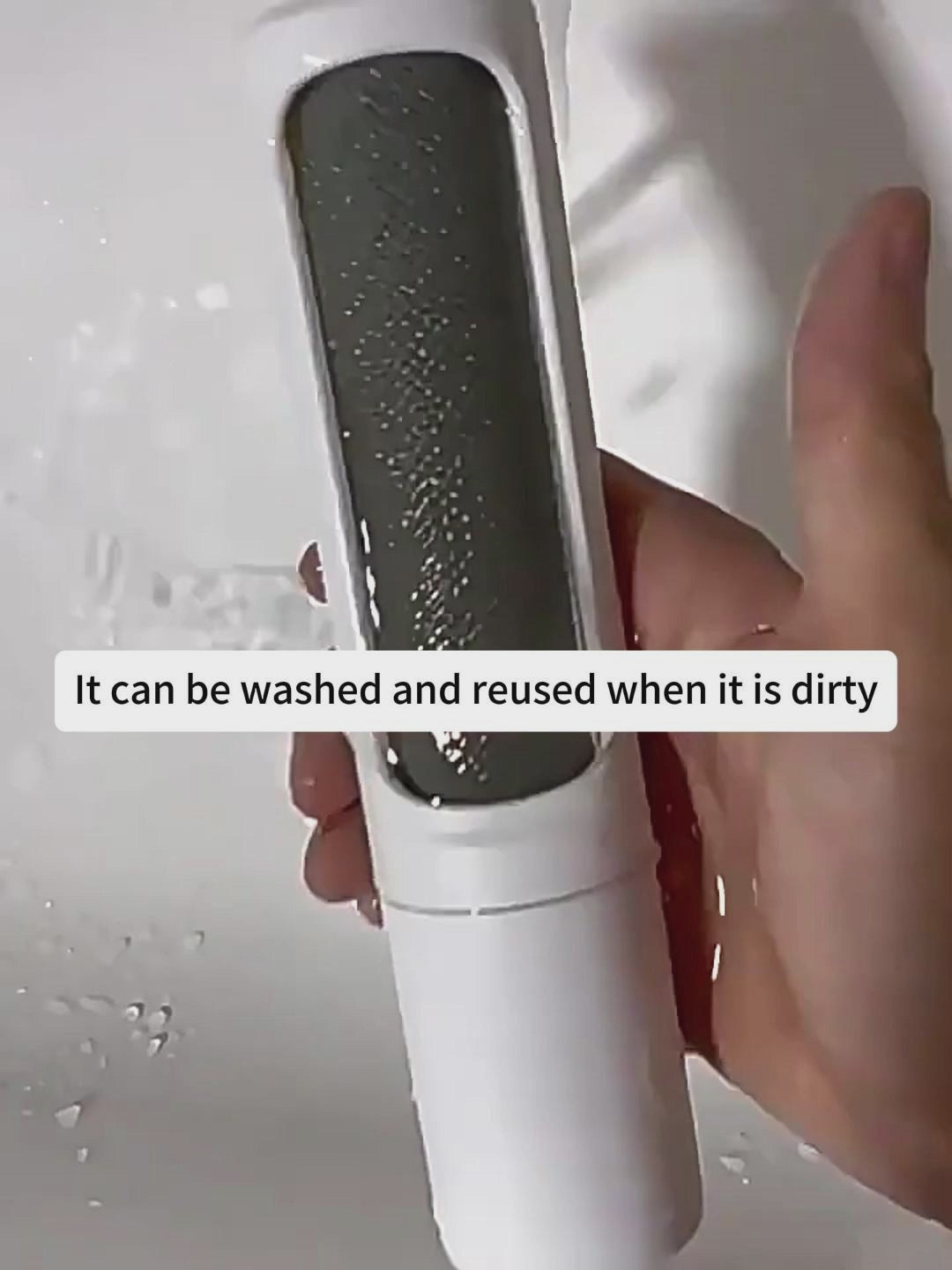 2-1 Reusable Pet Hair Remover Brush Lint Roller Portable Effective Self Cleaning Tool for Cat Dog Fur Hair Dust Removal Brush